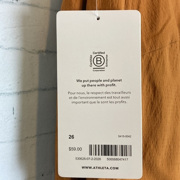 Athleta NWT Trekkie North Short Burnt Orange Plus Size 26 Vacation Resortwear - Picture 9 of 15